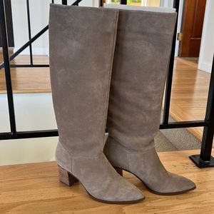 COPY - Sole society tall suede boots. Size 8.5. Gray.